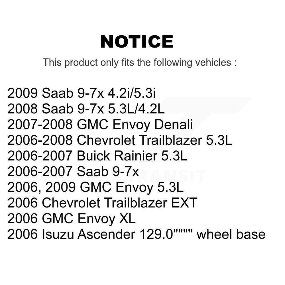 [Avant] Kit de disque (revêtu) et plaquette (semi-métallique) de frein pour Chevrolet Trailblazer GMC Envoy EXT XL Buick Rainier Saab 9-7x Isuzu Ascender KGF-100017