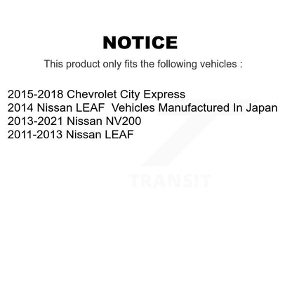 [Avant] Kit de disque (revêtu) et plaquette (semi-métallique) de frein pour Nissan NV200 LEAF Chevrolet City Express KGF-100445