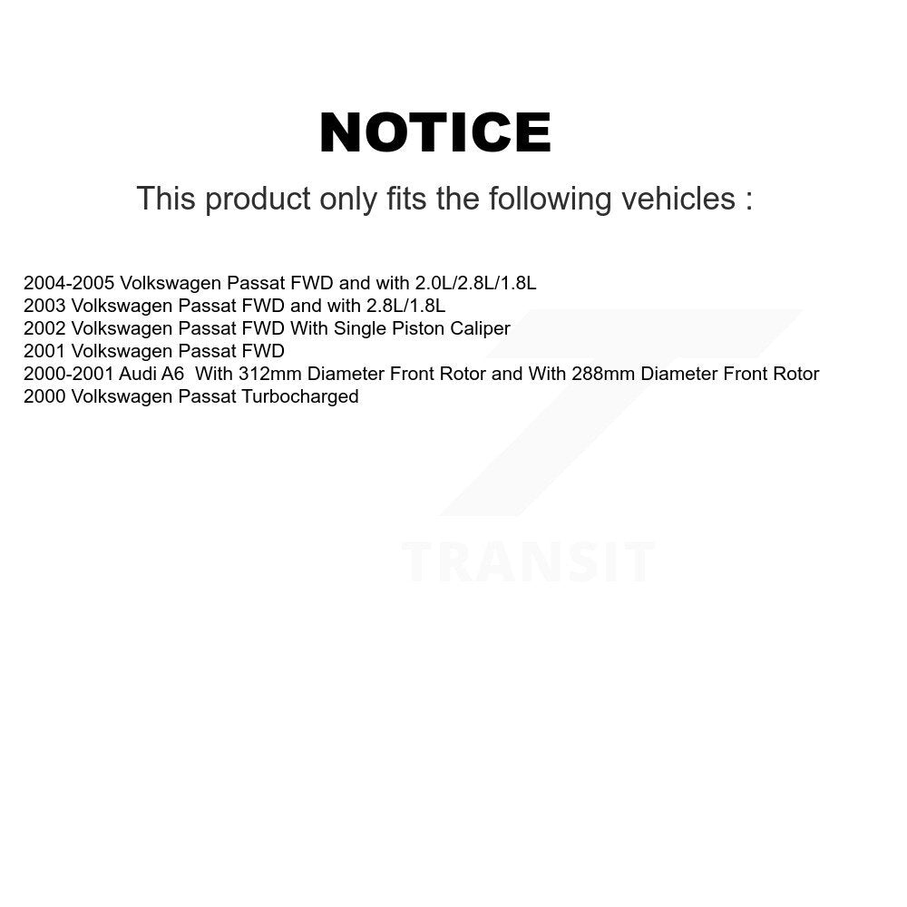 [Avant + Arrière] Kit de disque (revêtu) et plaquette (semi-métallique) de frein pour Volkswagen Passat KGF-100764