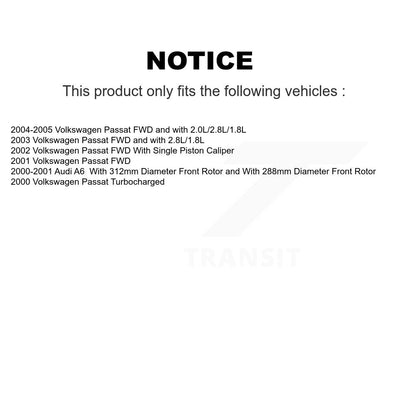 [Avant + Arrière] Kit de disque (revêtu) et plaquette (semi-métallique) de frein pour Volkswagen Passat KGF-100764