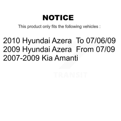 [Avant + Arrière] Kit de disque (revêtu) et plaquette (semi-métallique) de frein pour Kia Amanti Hyundai Azera KGF-100873
