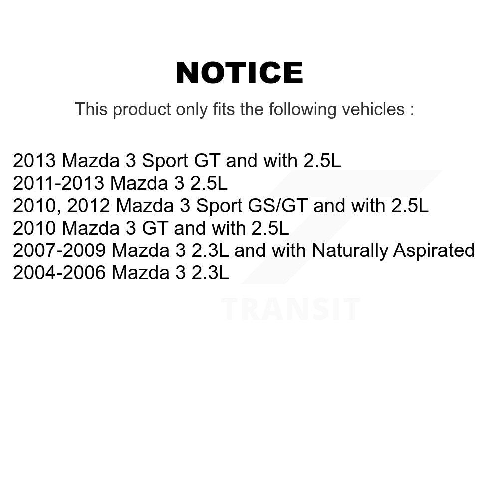 [Avant + Arrière] Kit de disque (revêtu) et plaquette (semi-métallique) de frein pour Mazda 3 Sport KGF-100876