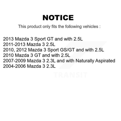 [Avant + Arrière] Kit de disque (revêtu) et plaquette (semi-métallique) de frein pour Mazda 3 Sport KGF-100876