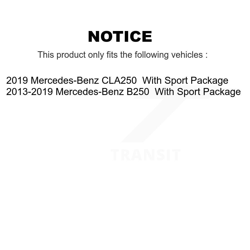 [Avant et Arrière] Disque et plaquette de frein pour Mercedes-Benz B250 CLA250 KGF-101155