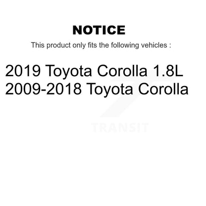 [Avant + Arrière] Kit de disque (revêtu) et plaquette (semi-métallique) de frein pour Toyota Corolla KGF-101634