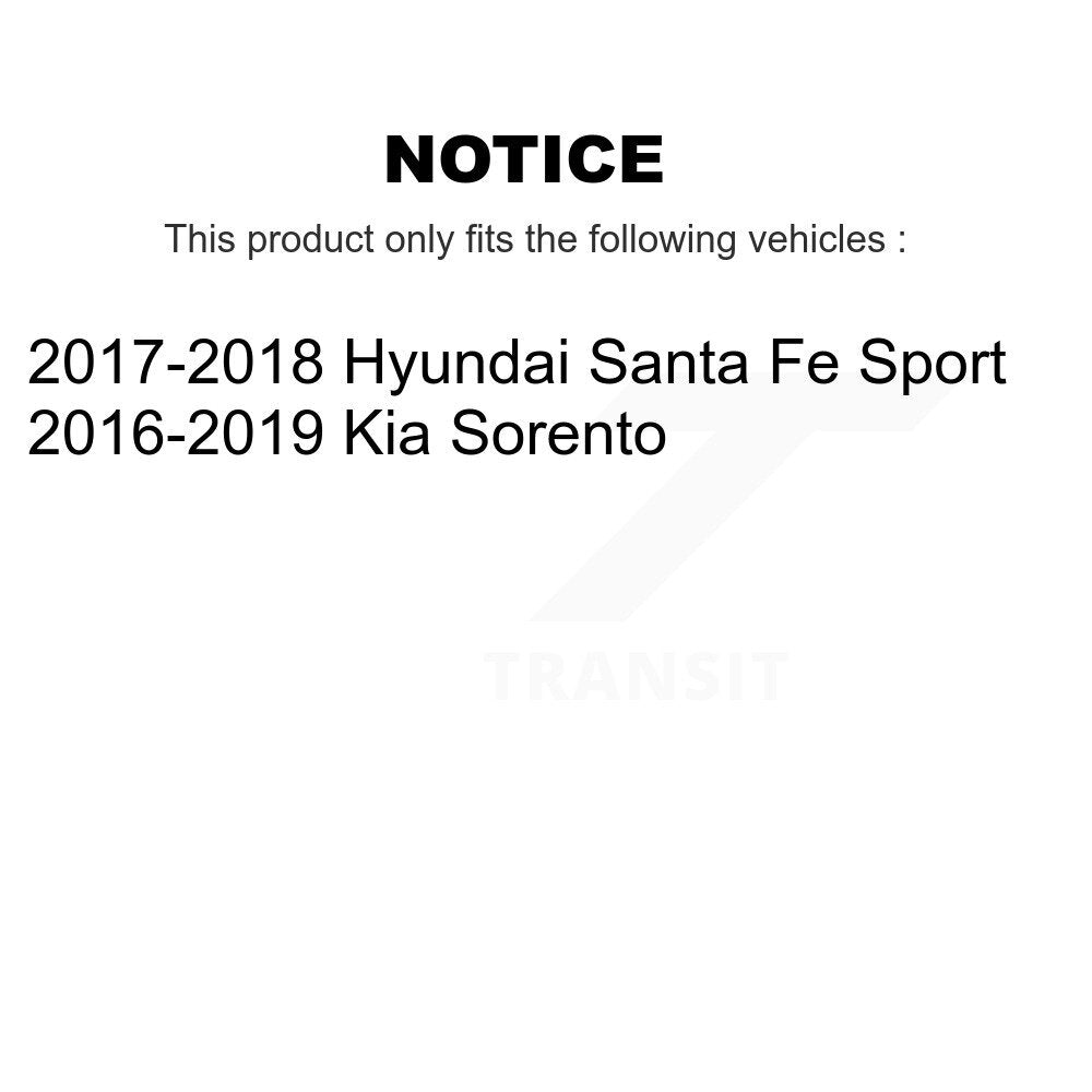[Avant + Arrière] Kit de disque (revêtu) et plaquette (semi-métallique) de frein pour Kia Sorento Hyundai Santa Fe Sport KGF-101812