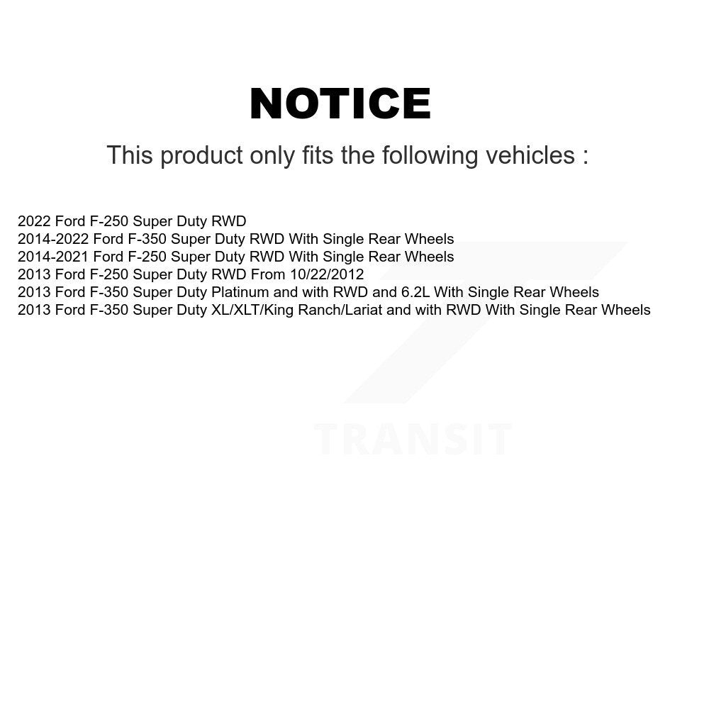 [Avant] Kit de disque (revêtu) et plaquette (semi-métallique) de frein pour Ford F-250 Super Duty F-350 KGF-102084