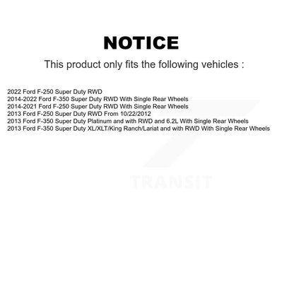[Avant] Kit de disque (revêtu) et plaquette (semi-métallique) de frein pour Ford F-250 Super Duty F-350 KGF-102084