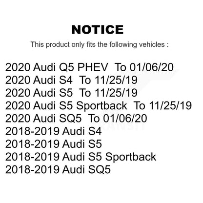 [Avant + Arrière] Kit de disque (revêtu) et plaquette (semi-métallique) de frein pour Audi S5 S4 Sportback KGF-102504