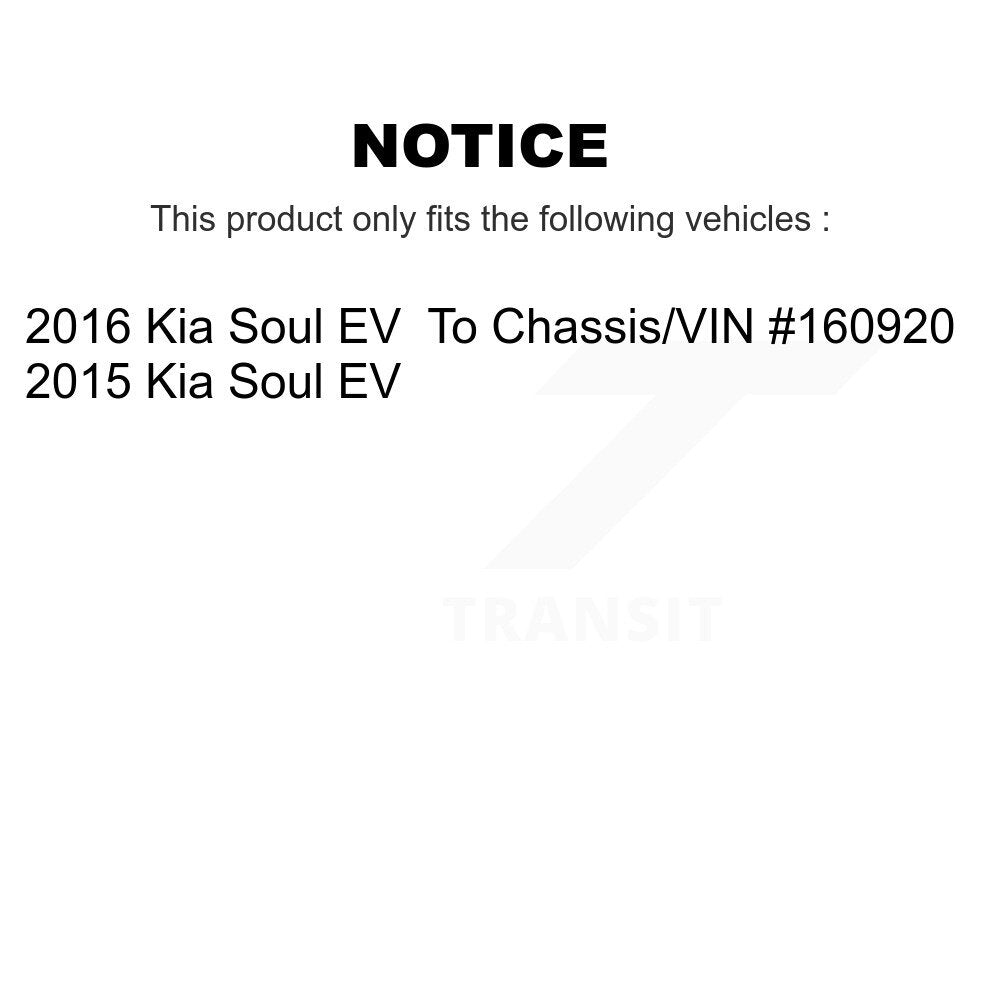 [Avant + Arrière] Kit de disque (revêtu) et plaquette (semi-métallique) de frein pour Kia Soul EV KGF-102505