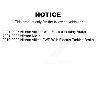 [Arrière] Disque et plaquette de frein pour Nissan Kicks Altima KGF-102690