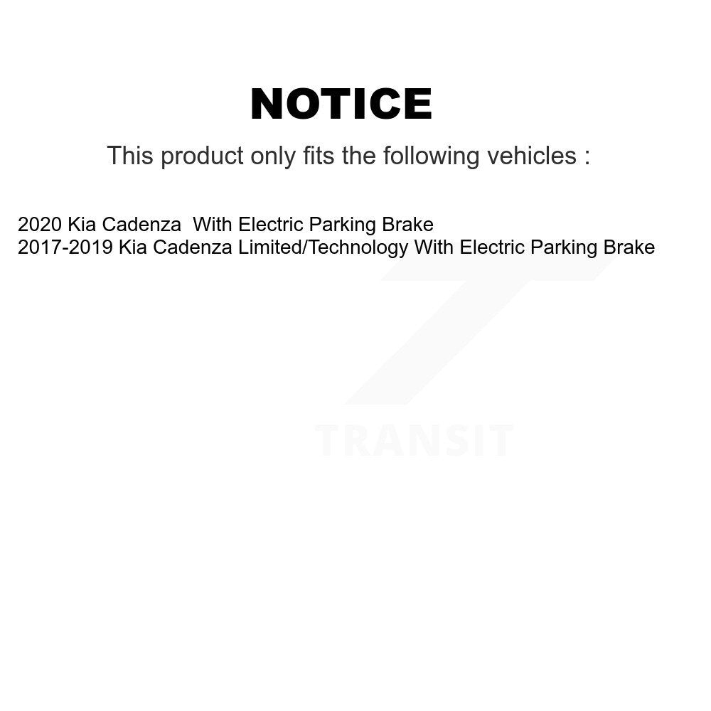 [Arrière] Disque et plaquette de frein pour Kia Cadenza With Electric Parking KGF-102691