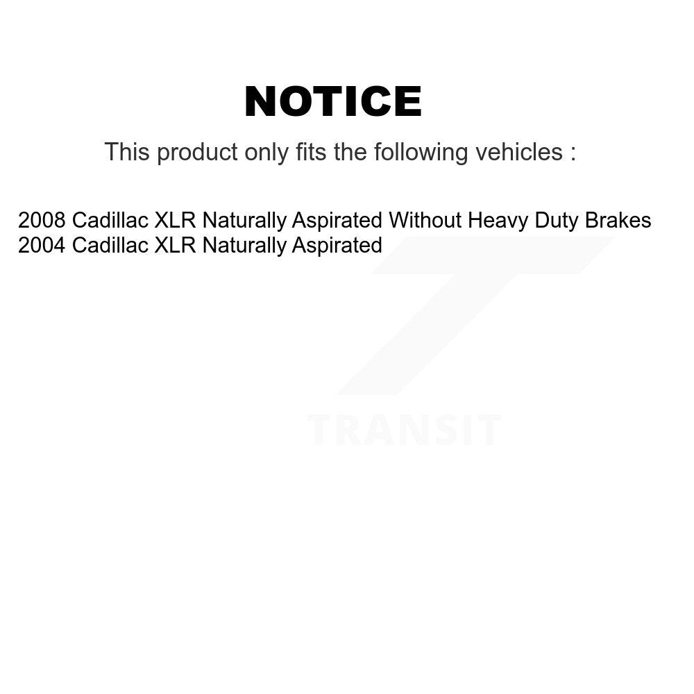 [Avant et Arrière] Disque et plaquette de frein pour Cadillac XLR KGF-102738