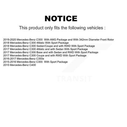 [Avant] Disque et plaquette de frein pour Mercedes-Benz C300 C400 C350e KGF-102789