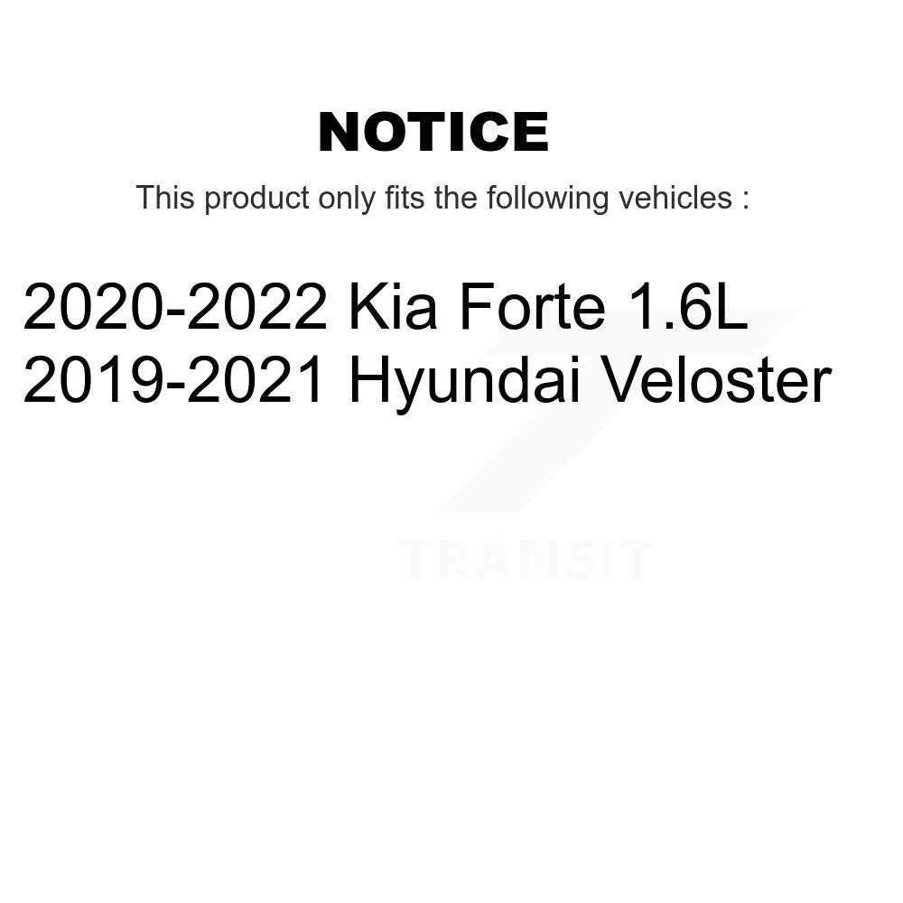 [Arrière] Disque et plaquette de frein pour Kia Forte Hyundai Veloster Forte5 KGF-102891