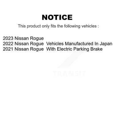 [Arrière] Disque et plaquette de frein pour Nissan Rogue KGF-102914