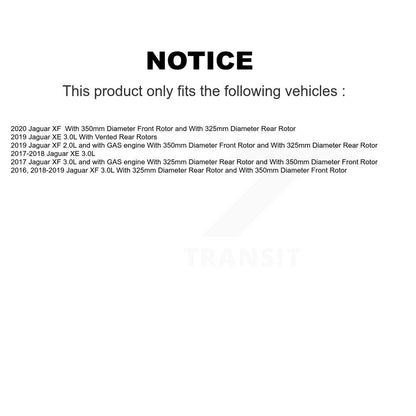 [Avant et Arrière] Disque et plaquette de frein pour Jaguar XE XF KGF-102936