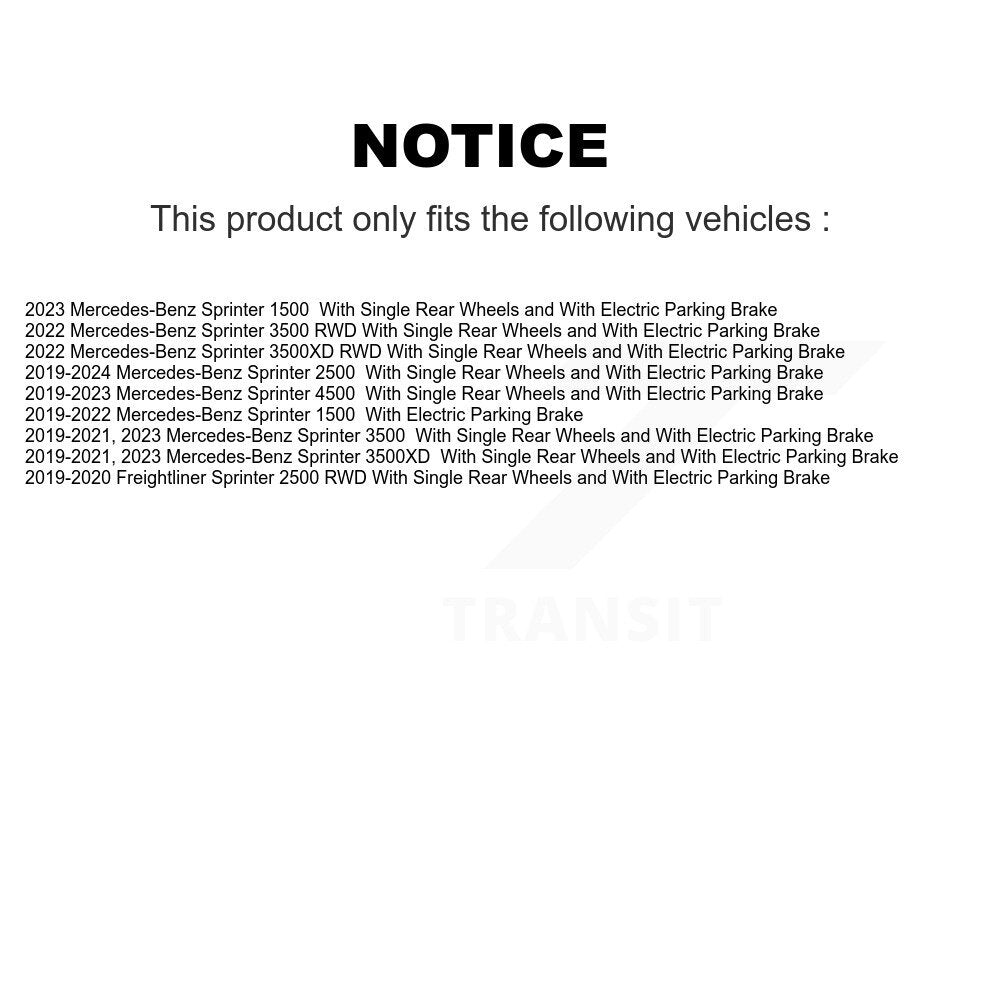 [Avant et Arrière] Disque et plaquette de frein pour Mercedes-Benz Sprinter 2500 3500 KGF-102944