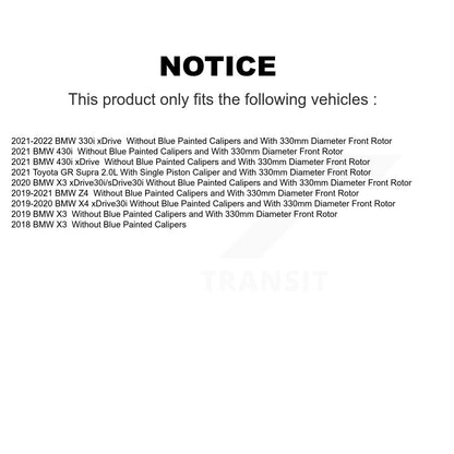[Avant] Disque et plaquette de frein pour BMW X3 330i xDrive X4 Z4 430i Toyota GR KGF-103034