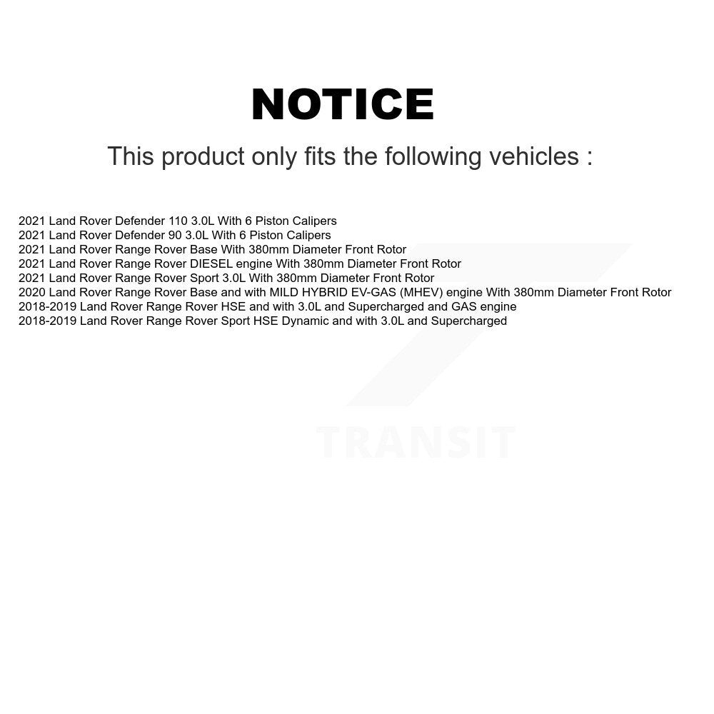 [Avant] Disque et plaquette de frein pour Land Rover Range Sport KGF-103042
