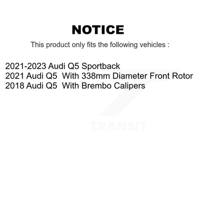 [Avant] Disque et plaquette de frein pour Audi Q5 Sportback KGF-103045