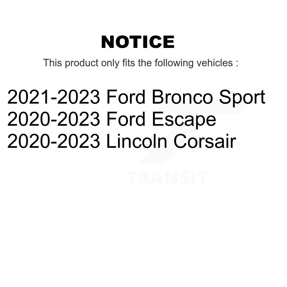 [Arrière] Disque et plaquette de frein pour Ford Escape Bronco Sport Lincoln Corsair KGF-103064