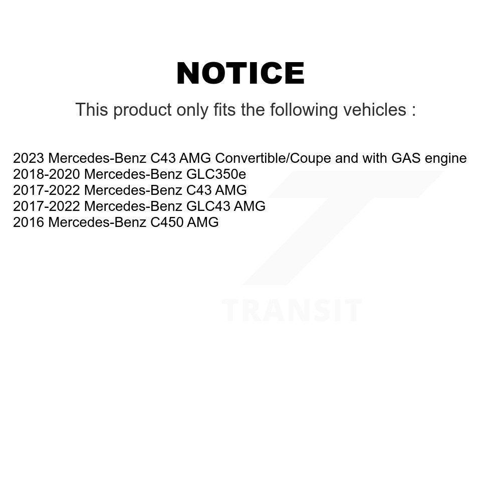 [Avant et Arrière] Disque et plaquette de frein pour Mercedes-Benz C43 AMG GLC43 C450 KGF-103100