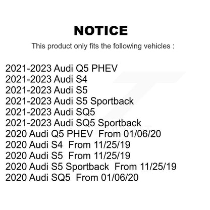 [Avant et Arrière] Disque et plaquette de frein pour Audi S5 SQ5 Sportback S4 KGF-103144