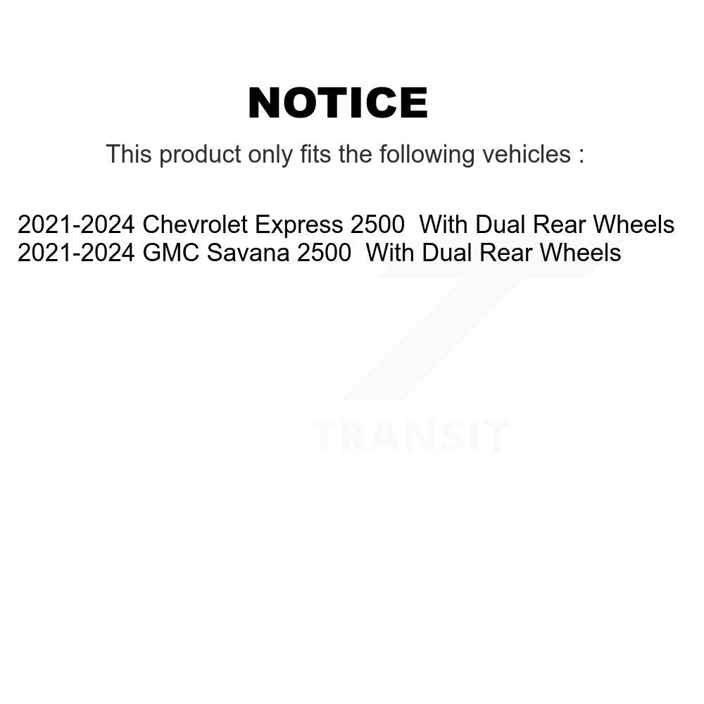 [Avant et Arrière] Disque et plaquette de frein pour GMC Savana 2500 Chevrolet Express KGF-103186