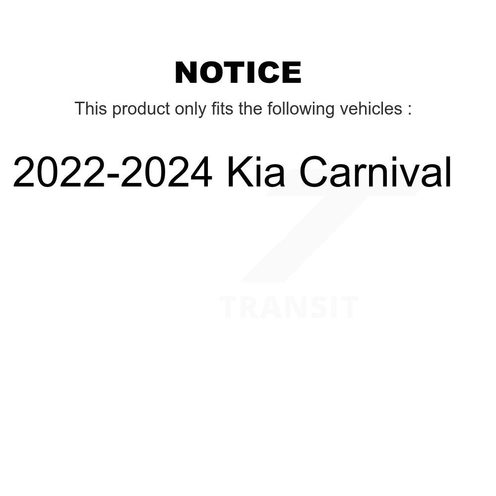 [Avant et Arrière] Disque et plaquette de frein pour 2022-2024 Kia Carnival KGF-103188
