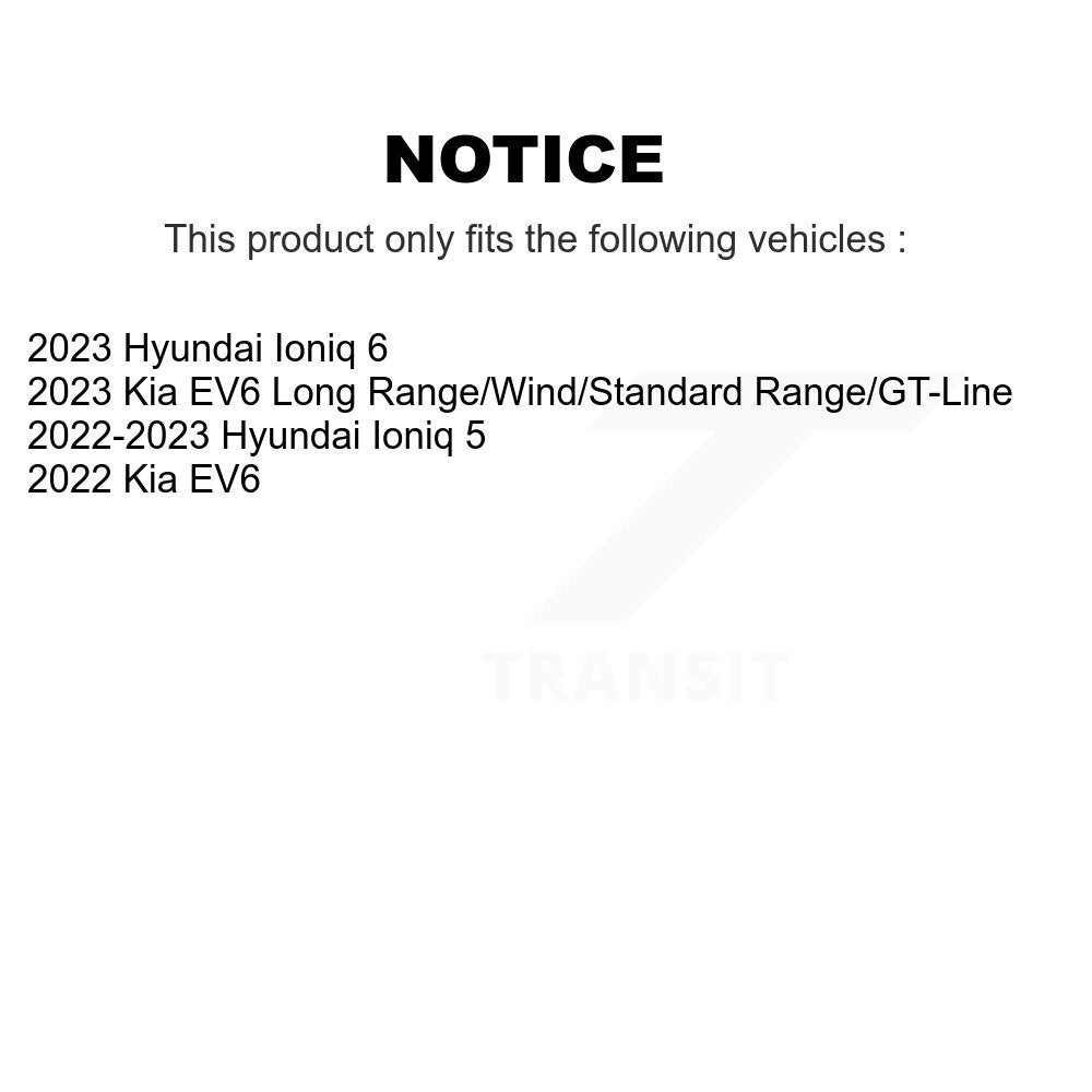 [Avant et Arrière] Disque et plaquette de frein pour Hyundai Ioniq 5 Kia EV6 6 KGF-103196