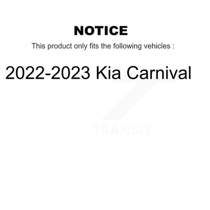 [Avant] Disque et plaquette de frein pour 2022-2024 Kia Carnival KGF-103261