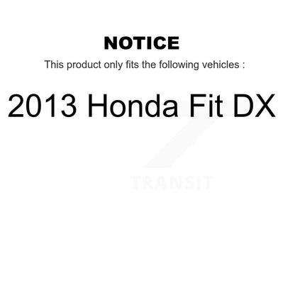 [Avant et Arrière] Disque et plaquette de frein pour 2013 Honda Fit DX KGF-103339
