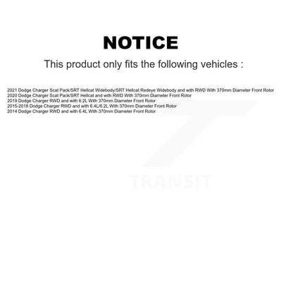 [Arrière] Disque et plaquette de frein pour Dodge Charger KGF-103463