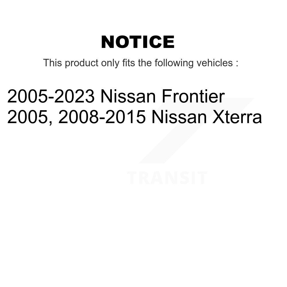 [Arrière] Disque et plaquette de frein pour Nissan Frontier Xterra KGF-103560