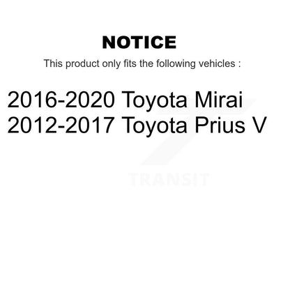 [Arrière] Disque et plaquette de frein pour Toyota Prius V KGF-103726