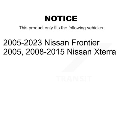 [Arrière] Disque et plaquette de frein pour Nissan Frontier KGF-103798