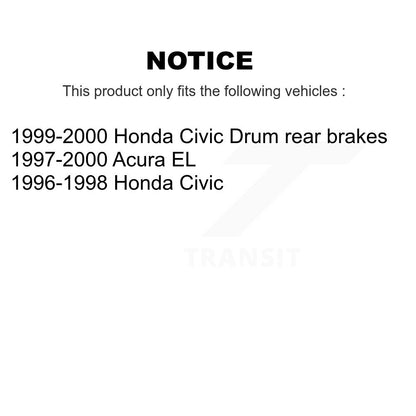 [Arrière] Kit de Tambour de frein pour Honda Civic Acura EL KGN-100057