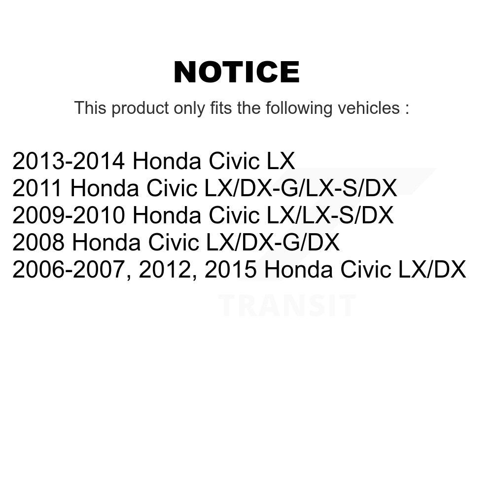 [Arrière] Kit de Tambour de frein pour Honda Civic KGN-100078