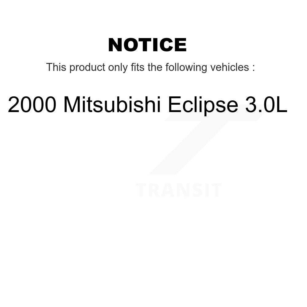 [Avant] Kit de disque (revêtu) et plaquette (semi-métallique) de frein pour 2000 Mitsubishi Eclipse 3.0L KGS-100135