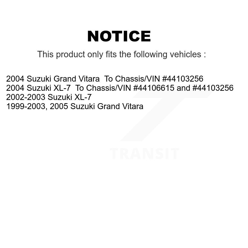 [Avant] Kit de disque (revêtu) et plaquette (semi-métallique) de frein pour Suzuki Grand Vitara XL-7 KGS-100231