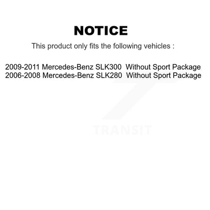 [Avant + Arrière] Kit de disque (revêtu) et plaquette (semi-métallique) de frein pour Mercedes-Benz SLK280 SLK300 KGS-100771