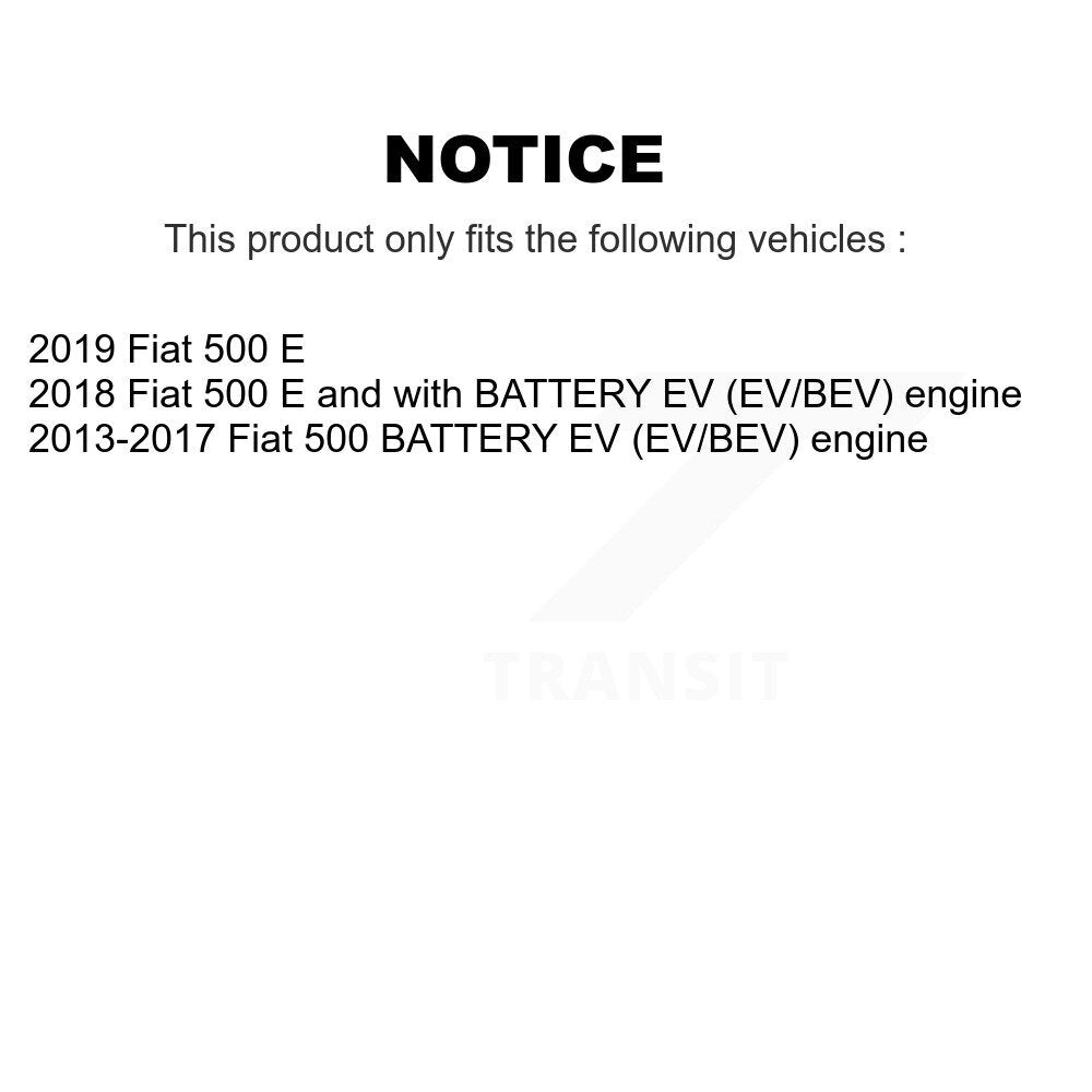 [Avant + Arrière] Kit de disque (revêtu) et plaquette (semi-métallique) de frein pour Fiat 500 KGS-101113