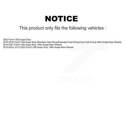 [Arrière] Kit de disque (revêtu) et plaquette (semi-métallique) de frein pour Ford F-250 Super Duty F-350 KGS-101219