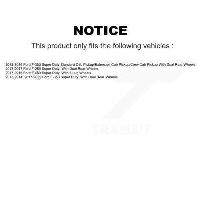 [Arrière] Kit de disque (revêtu) et plaquette (semi-métallique) de frein pour Ford F-250 Super Duty F-350 F-450 KGS-101220