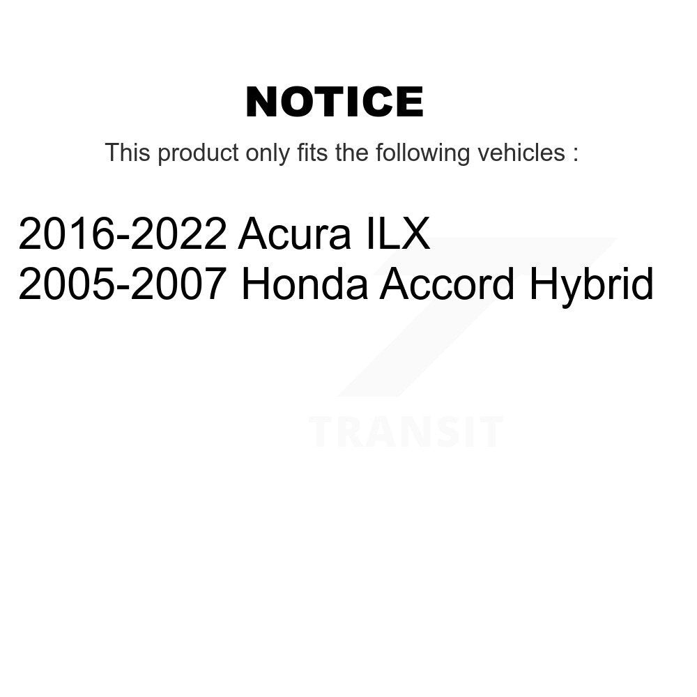 [Arrière] Kit de disque (revêtu) et plaquette (semi-métallique) de frein pour Honda Accord Acura ILX KGS-101403