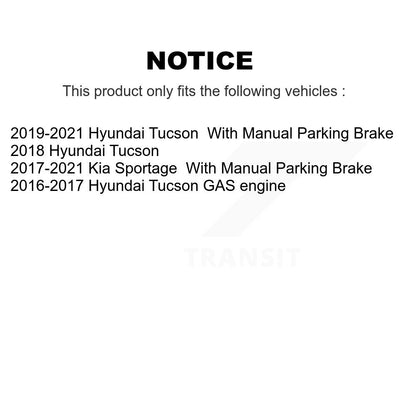 [Arrière] Kit de disque (revêtu) et plaquette (semi-métallique) de frein pour Hyundai Tucson Kia Sportage KGS-101697