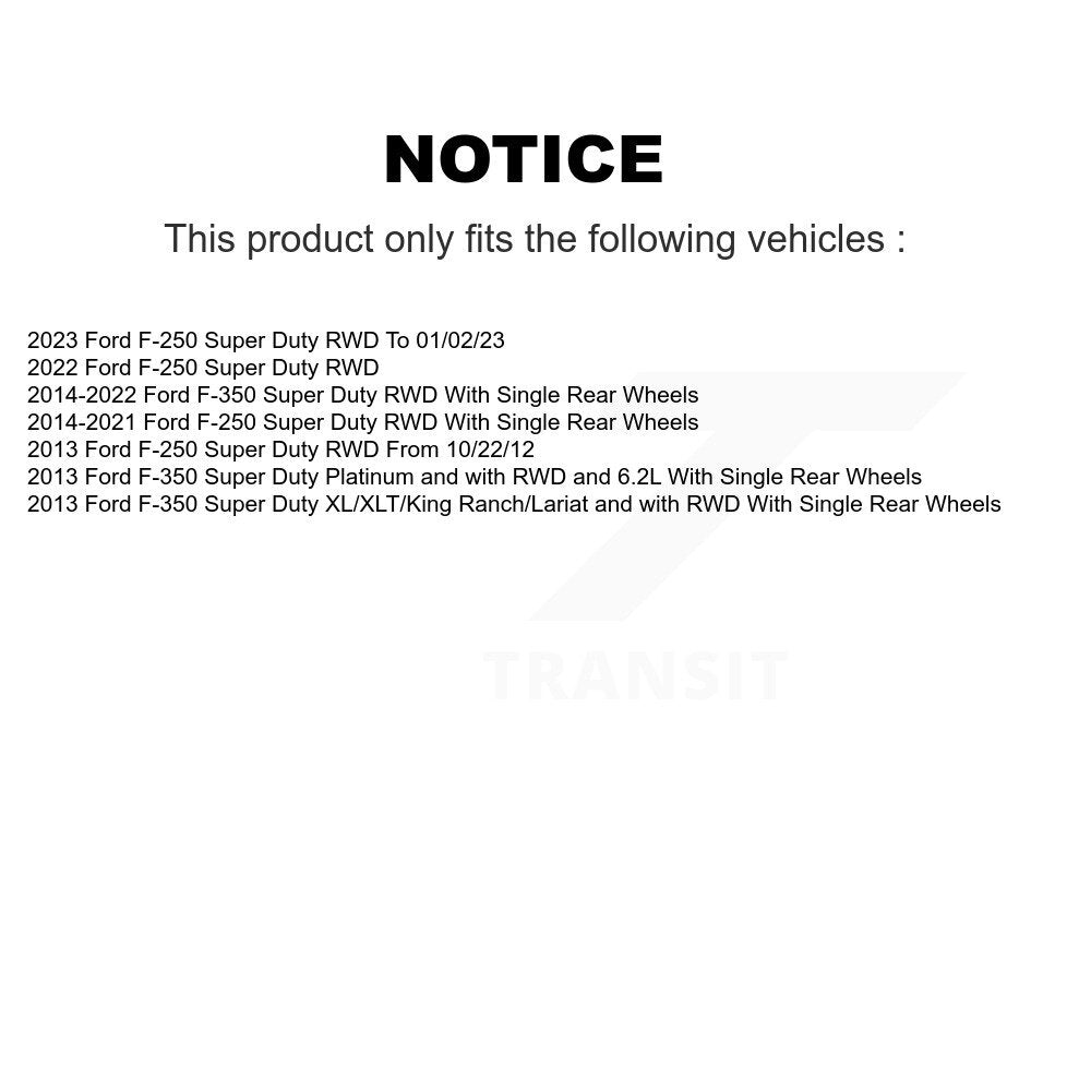 [Avant] Kit de disque (revêtu) et plaquette (semi-métallique) de frein pour Ford F-250 Super Duty F-350 KGS-101879