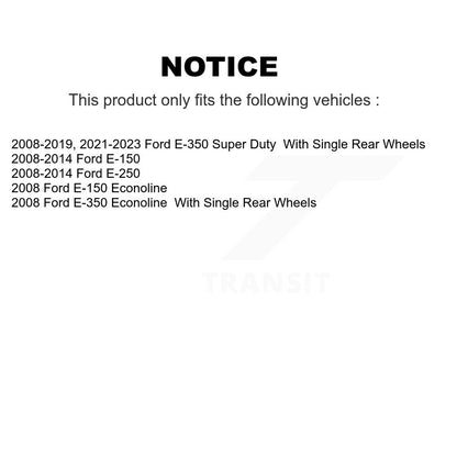 [Avant + Arrière] Kit de disque (revêtu) et plaquette (semi-métallique) de frein pour Ford E-350 Super Duty E-250 E-150 Econoline KGS-102075
