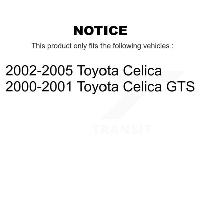 [Avant + Arrière] Kit de disque (revêtu) et plaquette (semi-métallique) de frein pour Toyota Celica KGS-102219